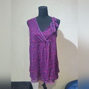 Purple Sleeveless Women's Top